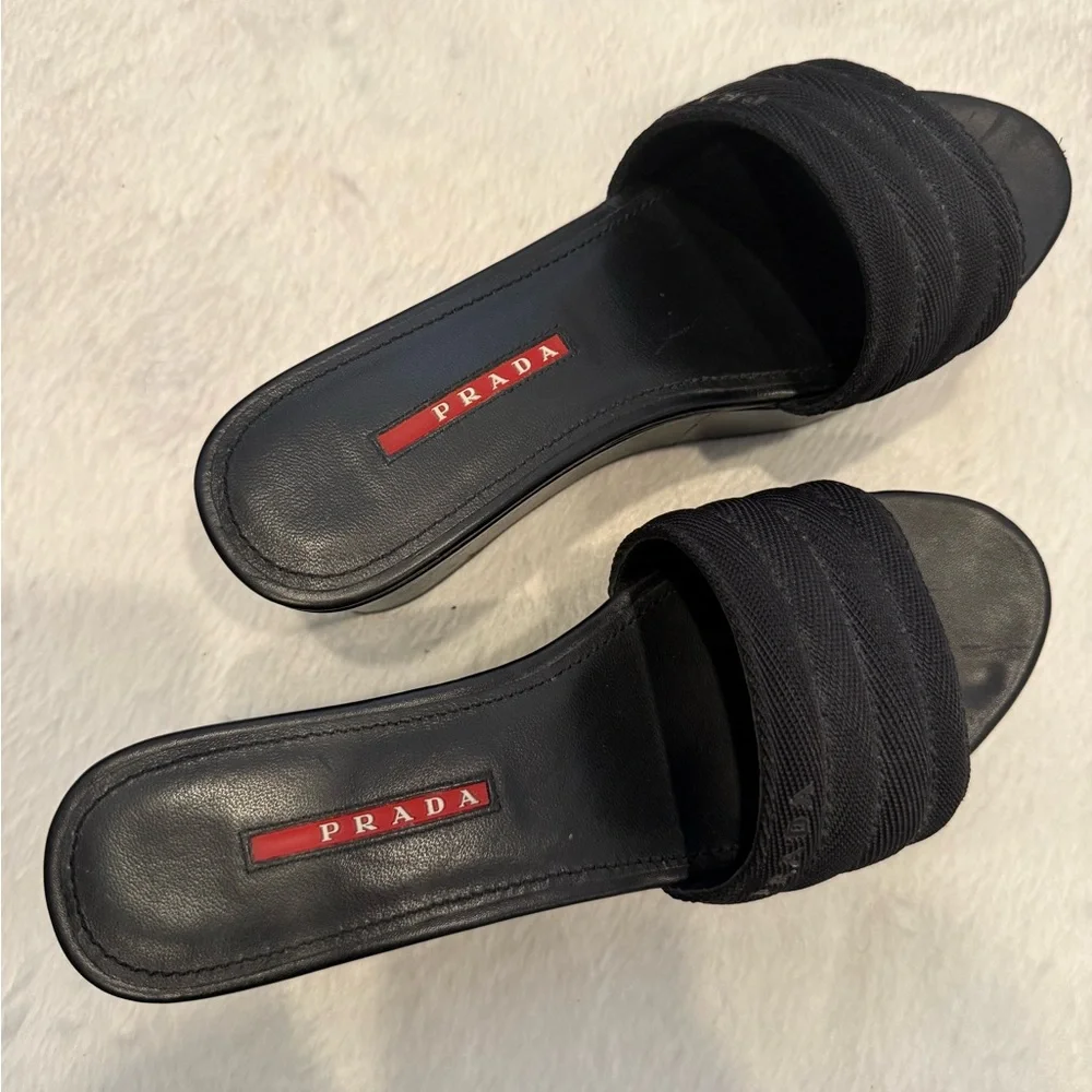 Prada Platform Slides - Picture 2 of 8
